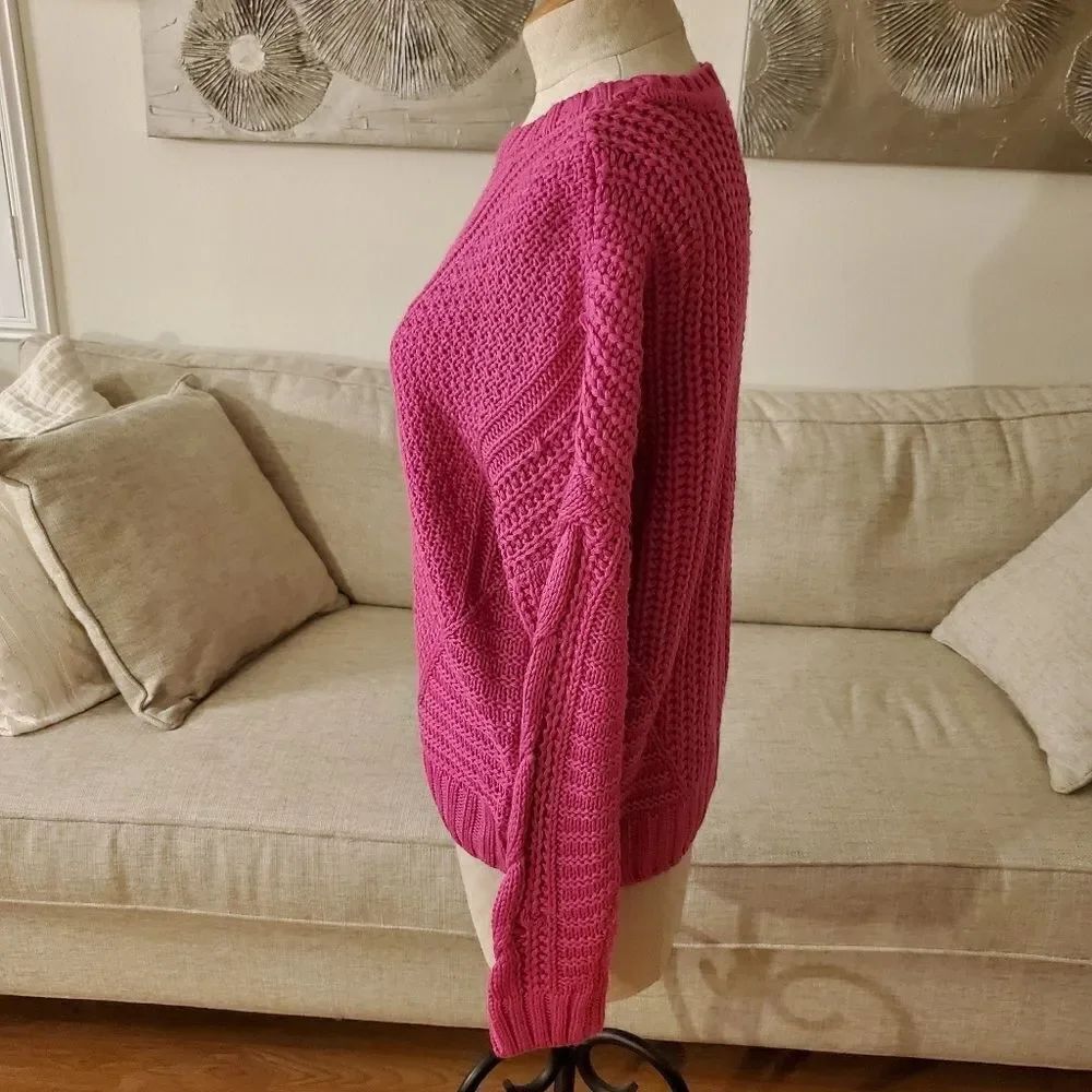 One A Mixed Knit Crew Neck Sweater - Picture 5 of 11
